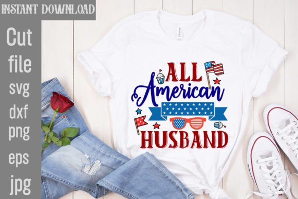 All American Husband SVG: Graphics for T-Shirt Designs