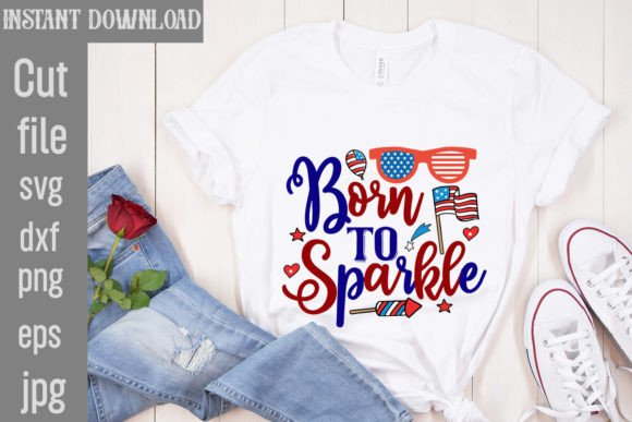 Born to Sparkle: Graphics for T-Shirt Designs & Branding