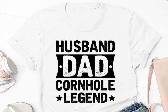 Husband Dad Cornhole Legends: Graphics for T-Shirt Designs
