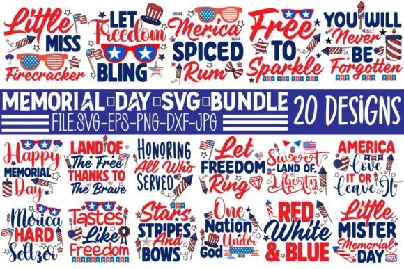 Memorial Day SVG Bundle: Graphics for T-Shirt Designs