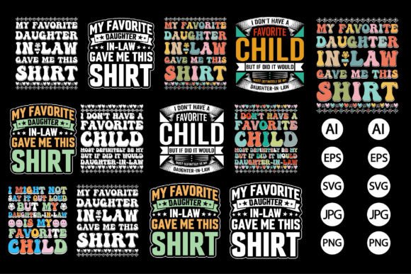 My Favorite TShirt Typography Bundle: Graphics for T-Shirt Designs