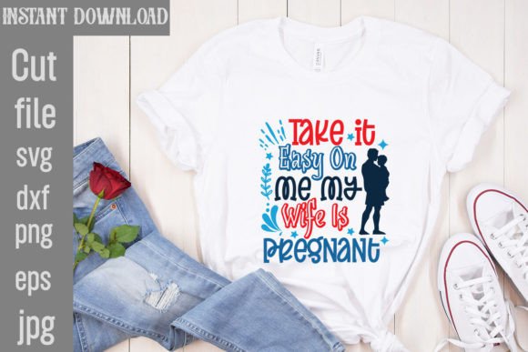 Pregnancy Announcement Graphics for T-Shirt Designs