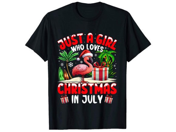 Review: Just a Girl Christmas in July T-Shirt for Embroidery