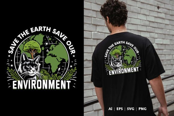 Save the Earth Graphics for T-Shirt Designs