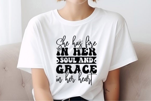 She Has Fire Graphics & T-Shirt Designs